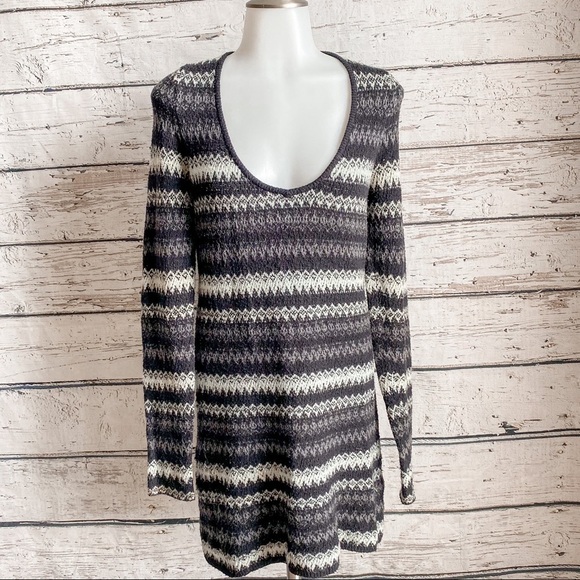 Free People striped tunic sweater - Picture 2 of 6